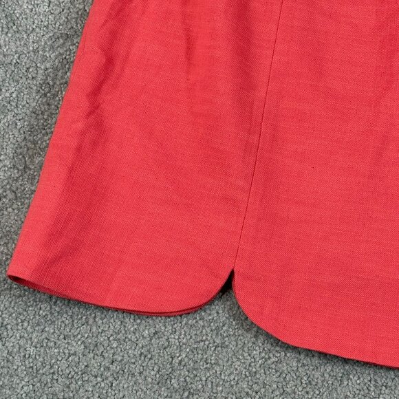 * Nic+Zoe Coral Tulip Hem Skirt Cotto Blend Spring Summer Office Party Sz 16 - Picture 2 of 4